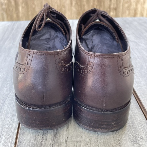 COLE HAAN Grand OS Wingtip Oxfords Men 8M Brown Leather Watson Brogue Dress Shoe - Picture 11 of 11